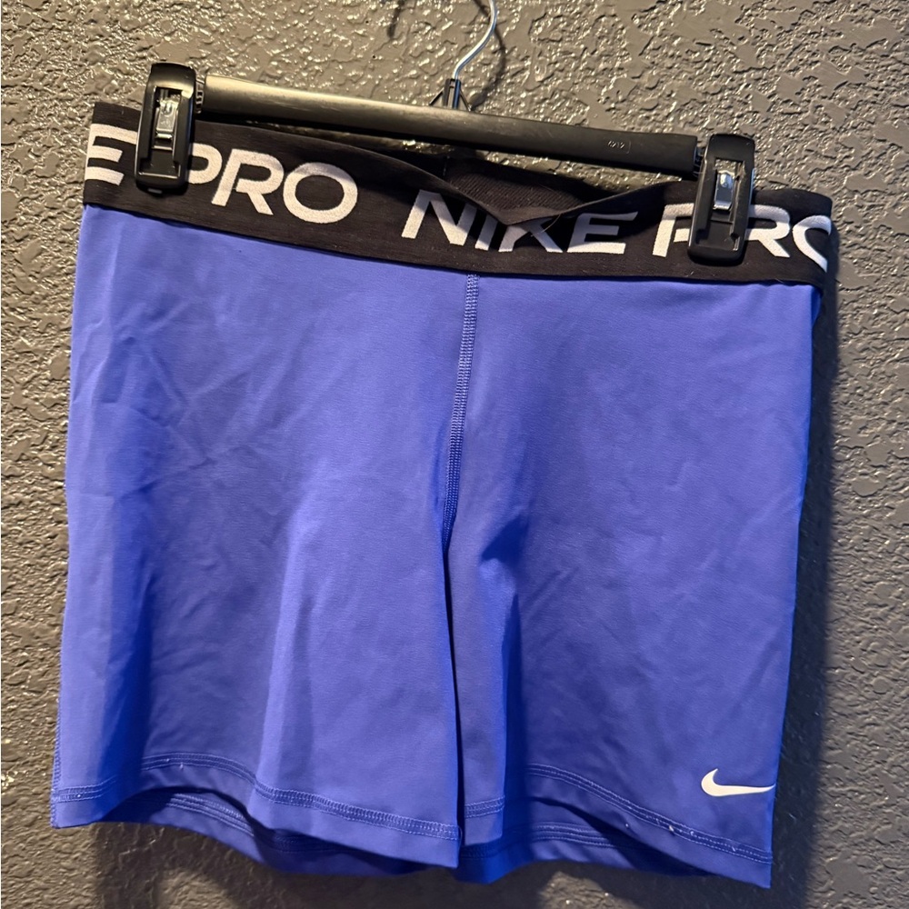 Nike Women's Athletic Shorts in Blue and Black
